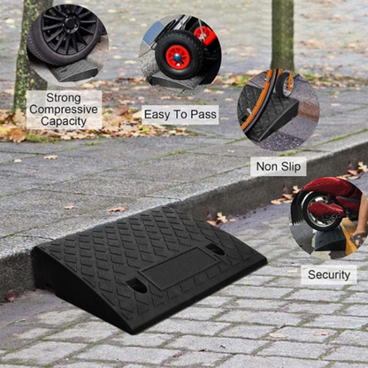 Leichte tragbare Bordsteinrampe für Einfahrten – rutschfest & stabil – ideal für Autos, Rollstühle & Roller