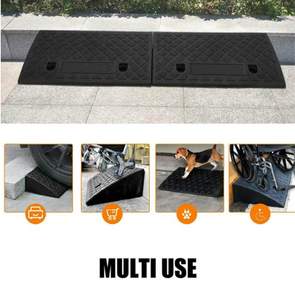 Leichte tragbare Bordsteinrampe für Einfahrten – rutschfest & stabil – ideal für Autos, Rollstühle & Roller