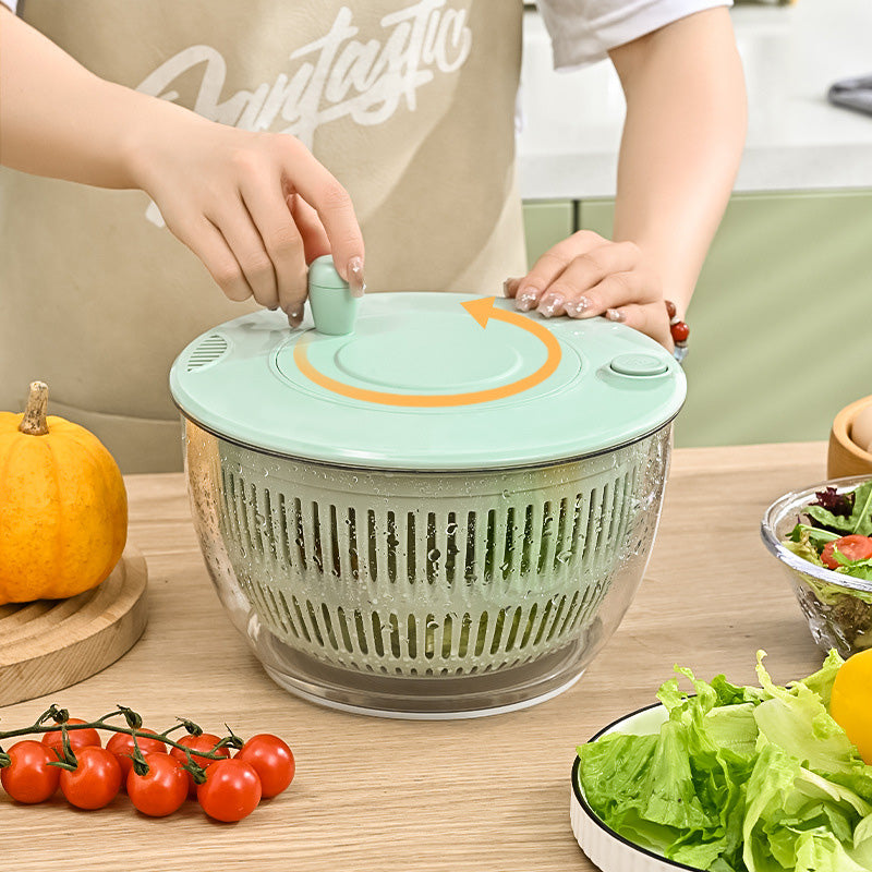 9-in-1 Salatschleuder & Gemüseschneider – große Kapazität, vielseitig & platzsparend – ideal für Salate, Obst & Gemüse🥗🔪