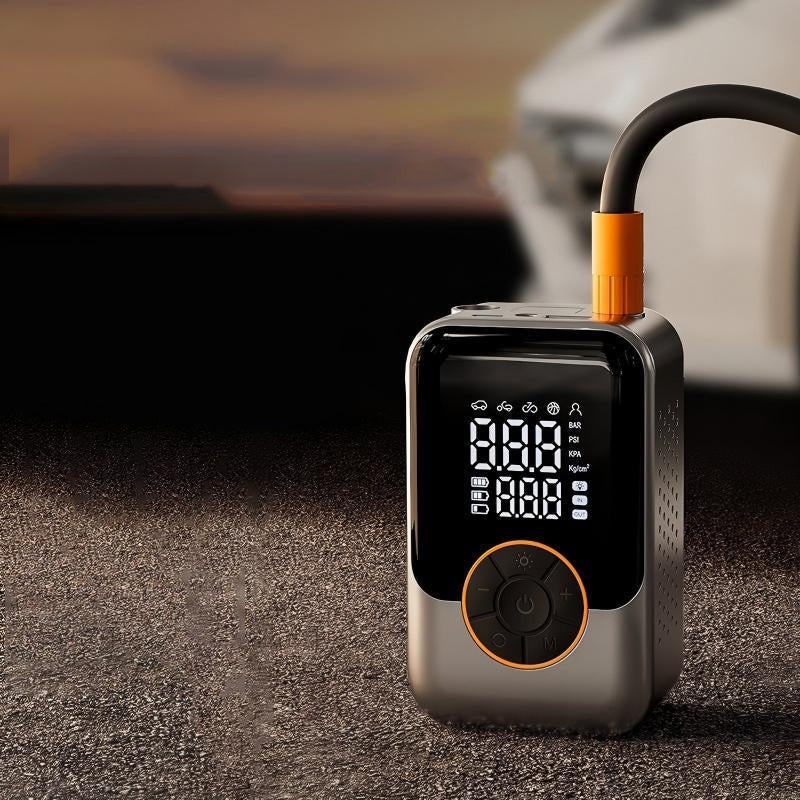 ⚡ 50 % Rabatt – Kabelloser Hochdruck-Reifenfüller – Dual-Display, automatische Abschaltung & tragbar – für Auto, Motorrad, Fahrrad & Bälle 🚗