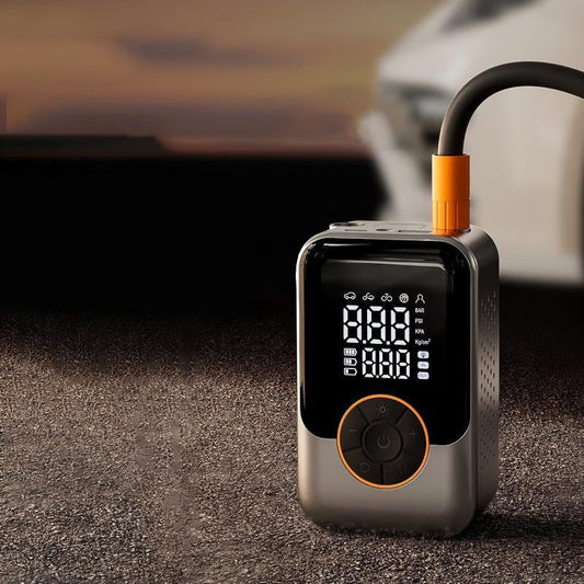 ⚡ 50 % Rabatt – Kabelloser Hochdruck-Reifenfüller – Dual-Display, automatische Abschaltung & tragbar – für Auto, Motorrad, Fahrrad & Bälle 🚗