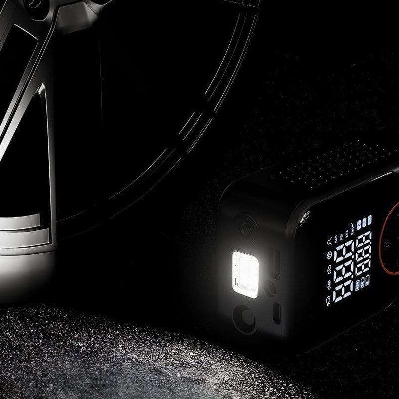 ⚡ 50 % Rabatt – Kabelloser Hochdruck-Reifenfüller – Dual-Display, automatische Abschaltung & tragbar – für Auto, Motorrad, Fahrrad & Bälle 🚗