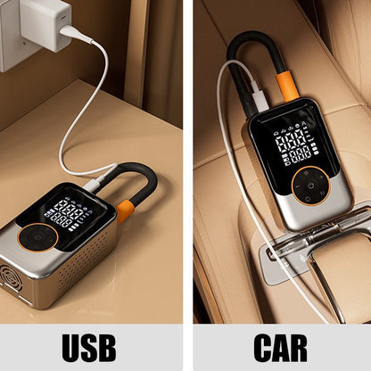 ⚡ 50 % Rabatt – Kabelloser Hochdruck-Reifenfüller – Dual-Display, automatische Abschaltung & tragbar – für Auto, Motorrad, Fahrrad & Bälle 🚗