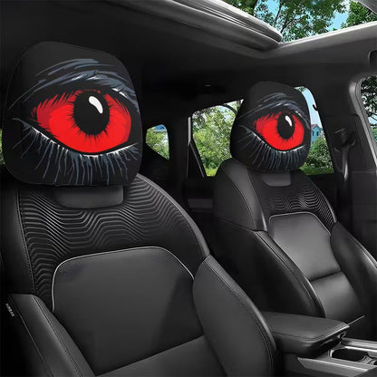 ⏳Limitiertes 50 % Rabatt⏰Gruselige Kopfstützenhülle mit rotem Auge👁️‍🗨️🚗