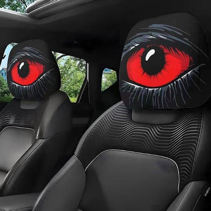 ⏳Limitiertes 50 % Rabatt⏰Gruselige Kopfstützenhülle mit rotem Auge👁️‍🗨️🚗