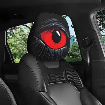 ⏳Limitiertes 50 % Rabatt⏰Gruselige Kopfstützenhülle mit rotem Auge👁️‍🗨️🚗