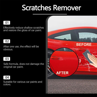 🚘 2 + 1 Gratis 🔥Autokratzer-Entferner-Wachs mit Nanotuch