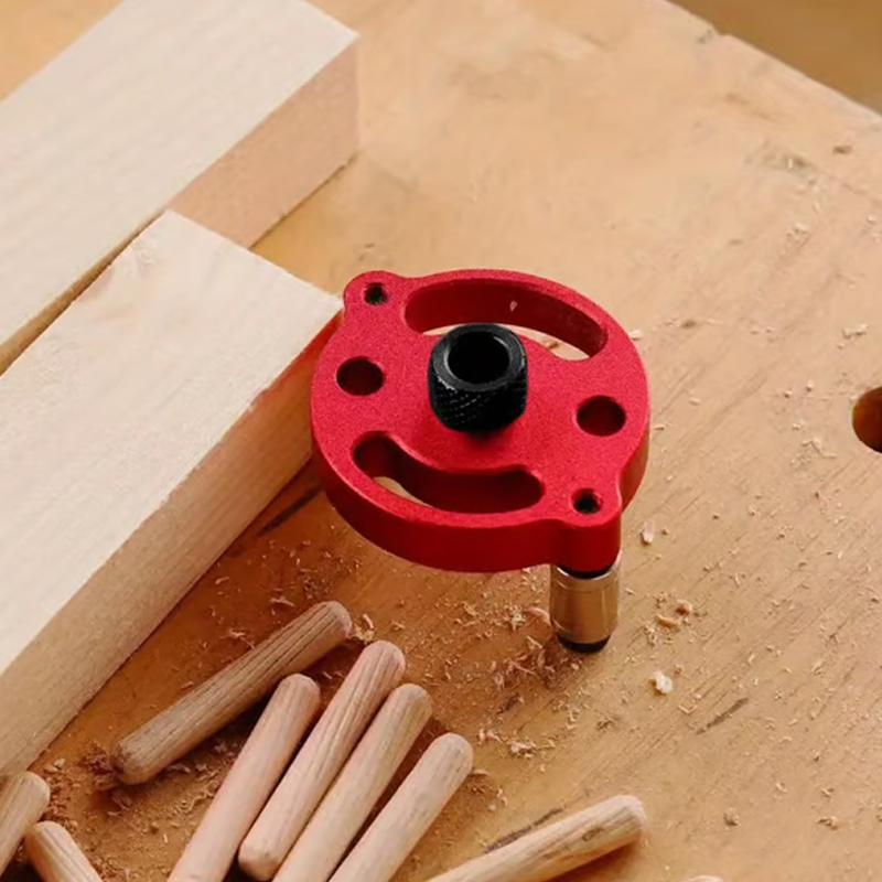 Selbstzentrierender Dübelbohrschablone-Kit für die Holzbearbeitung