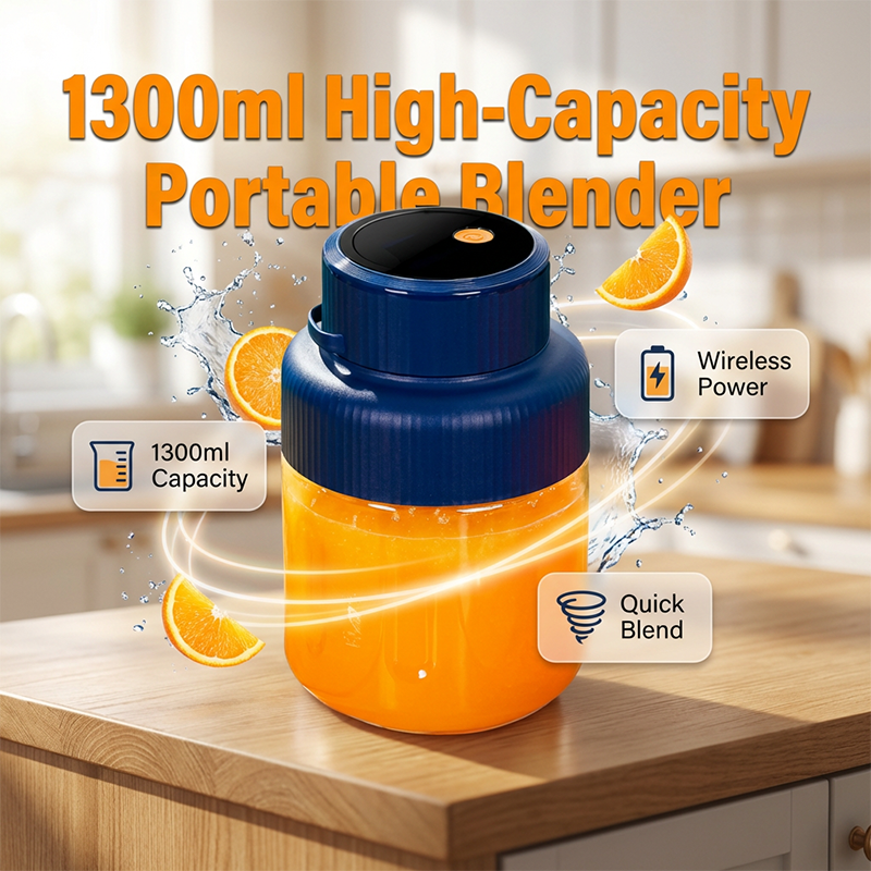 🍹Tragbarer Mixer mit 1300 ml Fassungsvermögen