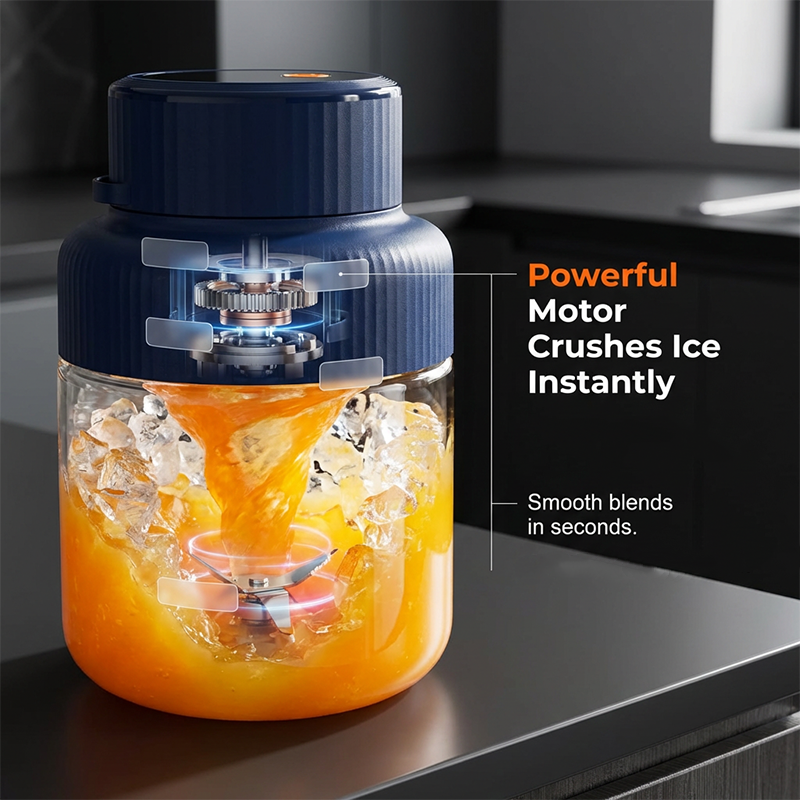 🍹Tragbarer Mixer mit 1300 ml Fassungsvermögen
