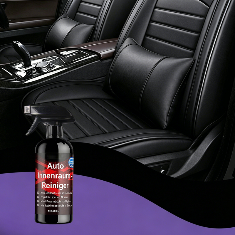Universeller Innenraumreiniger für Autos – Spray für Polster, Kunststoff & Leder – entfernt Schmutz & Flecken – ideal für die regelmäßige Fahrzeugpflege