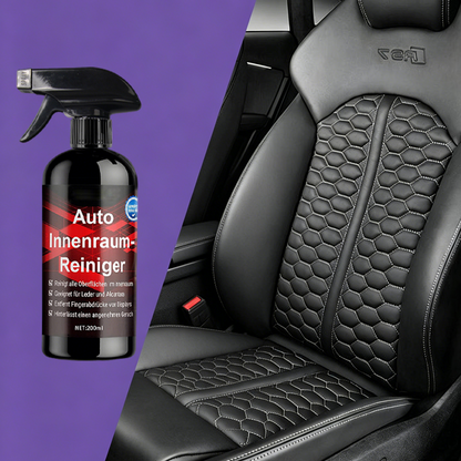 Universeller Innenraumreiniger für Autos – Spray für Polster, Kunststoff & Leder – entfernt Schmutz & Flecken – ideal für die regelmäßige Fahrzeugpflege