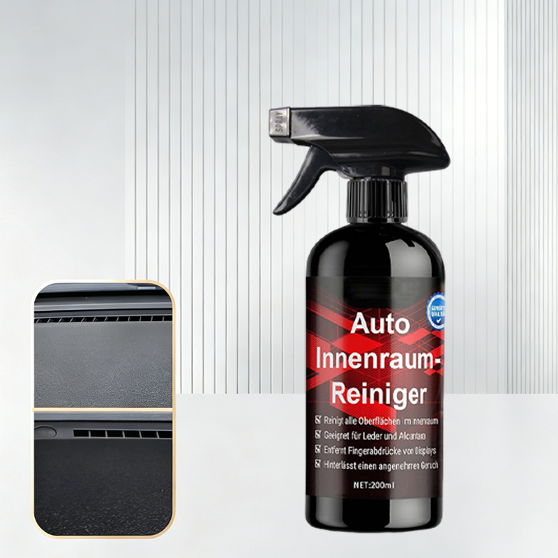 Universeller Innenraumreiniger für Autos – Spray für Polster, Kunststoff & Leder – entfernt Schmutz & Flecken – ideal für die regelmäßige Fahrzeugpflege