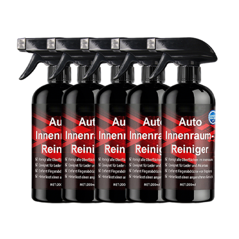 Universeller Innenraumreiniger für Autos – Spray für Polster, Kunststoff & Leder – entfernt Schmutz & Flecken – ideal für die regelmäßige Fahrzeugpflege