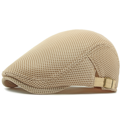 🧢 JETZT 50% RABATT! 🌿 Atmungsaktive Schiebermütze mit verstellbarem Riemen – Netzstoff, klassischer Ivy-Stil & integriertes Schweißband – ganztäglicher Komfort ✨