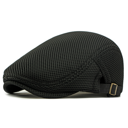 🧢 JETZT 50% RABATT! 🌿 Atmungsaktive Schiebermütze mit verstellbarem Riemen – Netzstoff, klassischer Ivy-Stil & integriertes Schweißband – ganztäglicher Komfort ✨