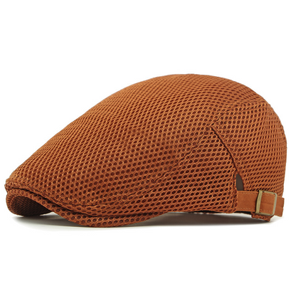 🧢 JETZT 50% RABATT! 🌿 Atmungsaktive Schiebermütze mit verstellbarem Riemen – Netzstoff, klassischer Ivy-Stil & integriertes Schweißband – ganztäglicher Komfort ✨