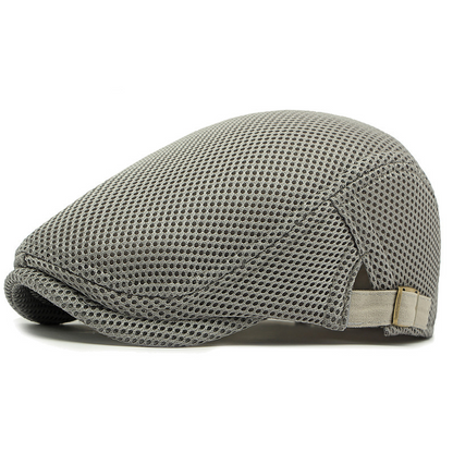 🧢 JETZT 50% RABATT! 🌿 Atmungsaktive Schiebermütze mit verstellbarem Riemen – Netzstoff, klassischer Ivy-Stil & integriertes Schweißband – ganztäglicher Komfort ✨