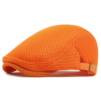 🧢 JETZT 50% RABATT! 🌿 Atmungsaktive Schiebermütze mit verstellbarem Riemen – Netzstoff, klassischer Ivy-Stil & integriertes Schweißband – ganztäglicher Komfort ✨