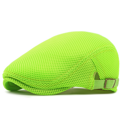🧢 JETZT 50% RABATT! 🌿 Atmungsaktive Schiebermütze mit verstellbarem Riemen – Netzstoff, klassischer Ivy-Stil & integriertes Schweißband – ganztäglicher Komfort ✨