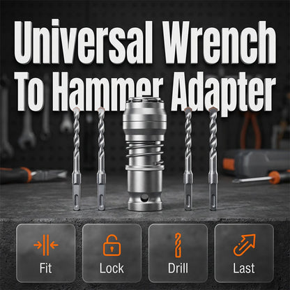 Universeller Adapter vom Schraubenschlüssel zum Hammer