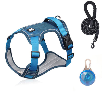 📢📢50 % RABATT !! ⏰Hundegeschirr ohne Zugkraft mit Leine und Halsband mit LED