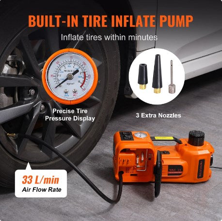 🔥 40% RABATT! 🚗 12V Elektrischer Hydraulik-Wagenheber für Autos