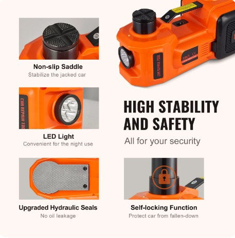 🔥 40% RABATT! 🚗 12V Elektrischer Hydraulik-Wagenheber für Autos