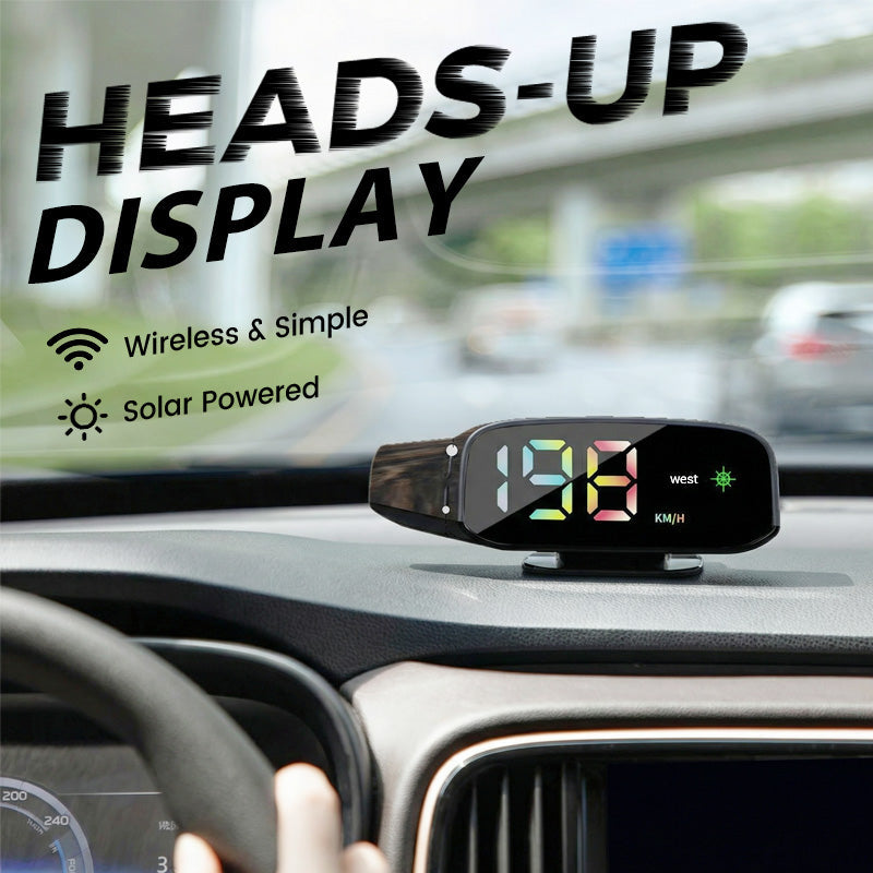 🚗Solarbetriebener Auto-HUD-Tachometer