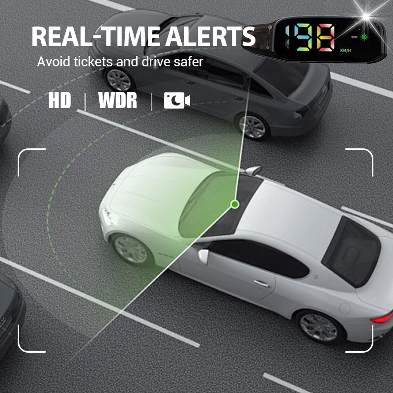 🚗Solarbetriebener Auto-HUD-Tachometer