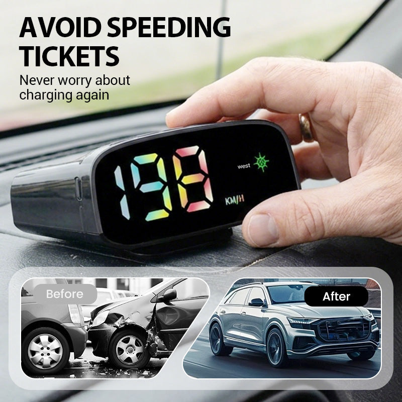 🚗Solarbetriebener Auto-HUD-Tachometer