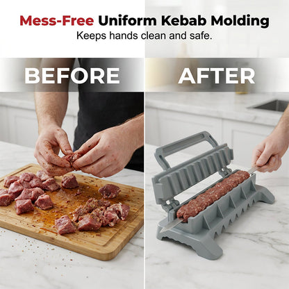 🔥 LIMITED-TIME 50% RABATT! ✨ Spießhelfer für Grill – Befüllwerkzeug, Gleichmäßige Spieße, Sauber 🏕️