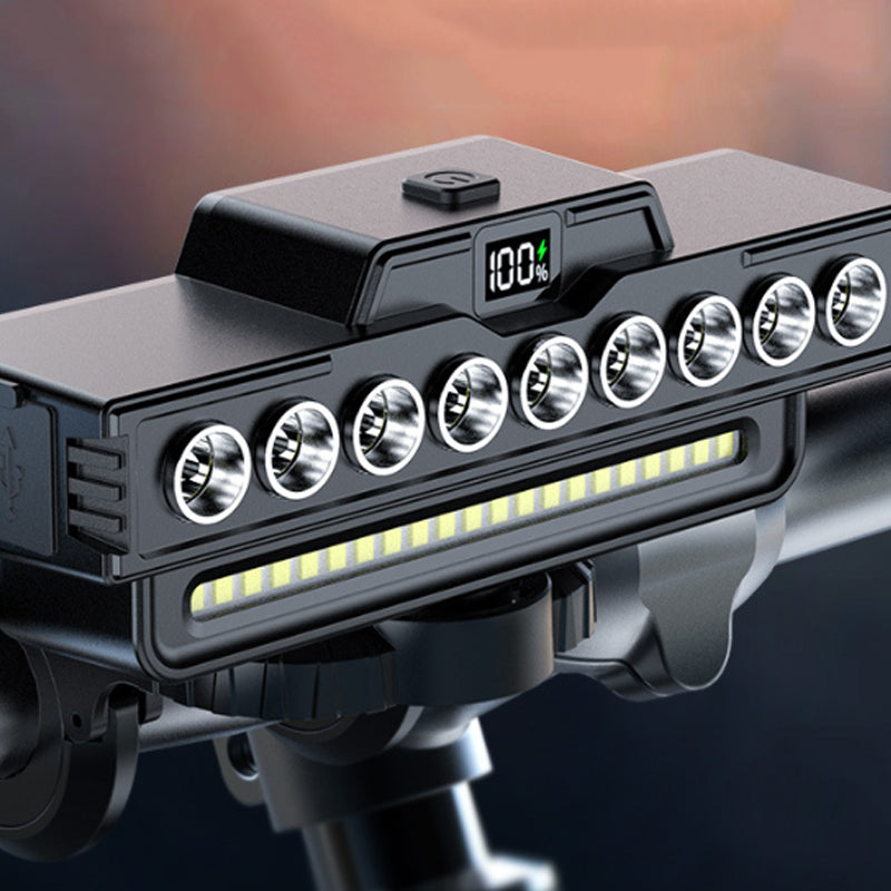 🚲 50% RABATT! 💡 LED-Fahrrad-Frontlicht mit Hupe – Wasserdicht, wiederaufladbar & hell – Sicherheit bei Nacht & auf Mountainbike-Trails 🌙