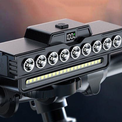 🚲 50% RABATT! 💡 LED-Fahrrad-Frontlicht mit Hupe – Wasserdicht, wiederaufladbar & hell – Sicherheit bei Nacht & auf Mountainbike-Trails 🌙