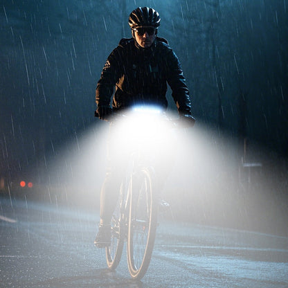 🚲 50% RABATT! 💡 LED-Fahrrad-Frontlicht mit Hupe – Wasserdicht, wiederaufladbar & hell – Sicherheit bei Nacht & auf Mountainbike-Trails 🌙