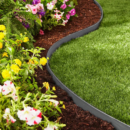 🔥 50% RABATT! 🌿 Schwarze Rasenkante – Flexible Beetbegrenzung für Garten, Rasen & Wege | Robust, Wetterfest & Einfach zu Installieren 🏡