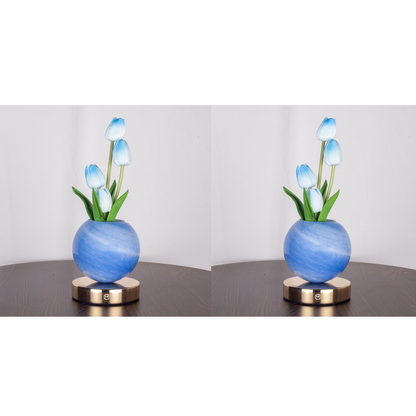 🌷 Elegante Tulpenstrauß-Lampe – Romantisches Nachtlicht für eine warme Wohnatmosphäre