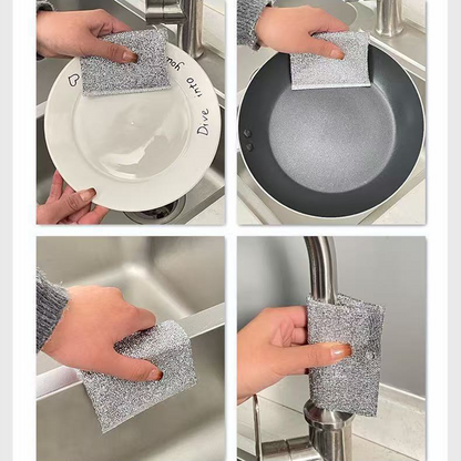🔥50% Rabatt 🧽 Kratzfeste Scheuertücher (10x15 cm) – entfernt hartnäckiges Fett ohne Schrubben – wiederverwendbar & vielseitig – 5er- bis 30er-Pack