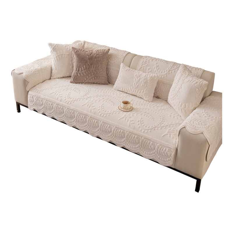 🛋️ Rutschfester Sofaüberzug aus Kunstkaninchenfell – weich, kuschelig & mit Anti-Rutsch-Beschichtung 🐇✨