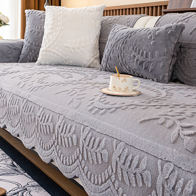 🛋️ Rutschfester Sofaüberzug aus Kunstkaninchenfell – weich, kuschelig & mit Anti-Rutsch-Beschichtung 🐇✨