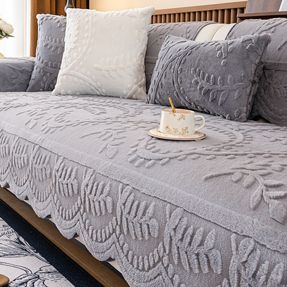 🛋️ Rutschfester Sofaüberzug aus Kunstkaninchenfell – weich, kuschelig & mit Anti-Rutsch-Beschichtung 🐇✨