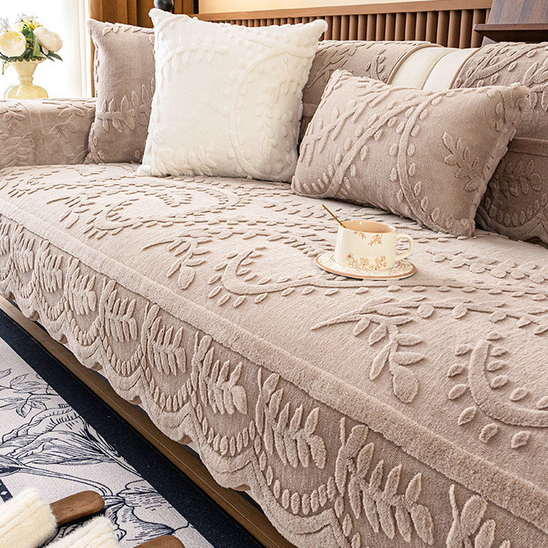 🛋️ Rutschfester Sofaüberzug aus Kunstkaninchenfell – weich, kuschelig & mit Anti-Rutsch-Beschichtung 🐇✨
