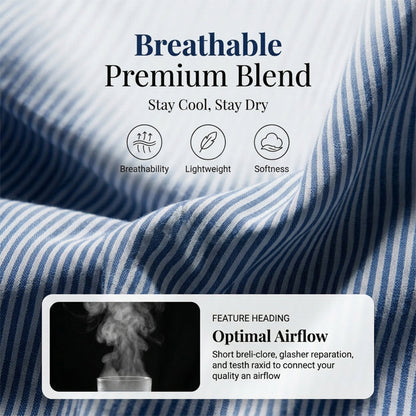 Gestreiftes Henley-Shirt – bequem, bügelfrei & hautfreundlich