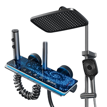 ✨ Luxuriöses LED-Regenduschsystem mit hydroelektrischer Digitalanzeige