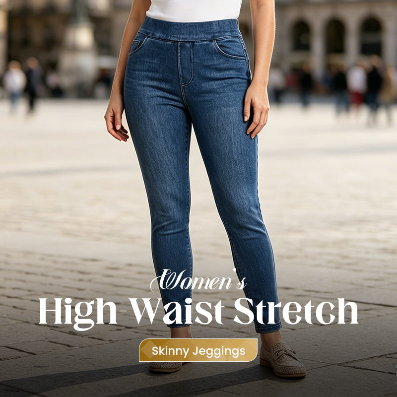 🛍️50% RABATT: Die perfekte Jeans-Optik Leggings – Figurformend & Ultra-bequem👖