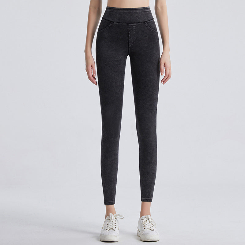 🛍️50% RABATT: Die perfekte Jeans-Optik Leggings – Figurformend & Ultra-bequem👖