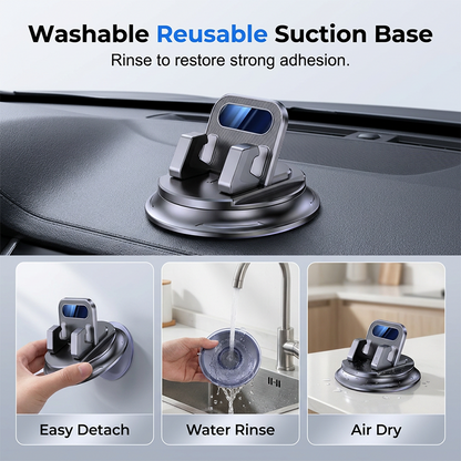 Drehbarer Auto-Handyhalter fürs Armaturenbrett – stabil, kompakt & vielseitig – ideal für Navigation & freihändiges Telefonieren🚗📱