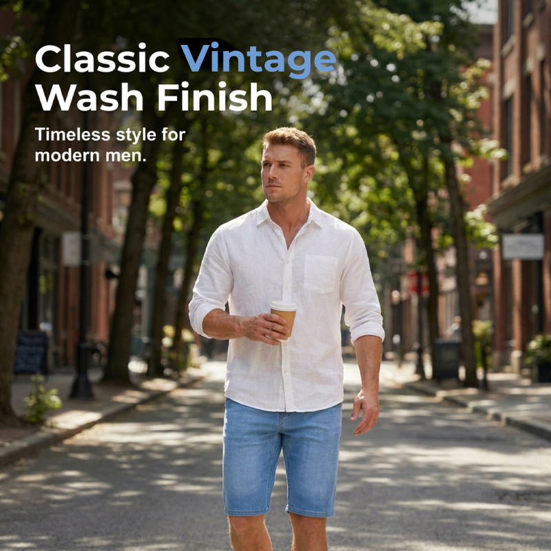 🩳 JETZT 50 % RABATT! ⏰ Leichte Sommer-Jeansshorts für Herren – atmungsaktiv, lässig und perfekt für heiße Tage – stilvolle und bequeme Passform 🌞