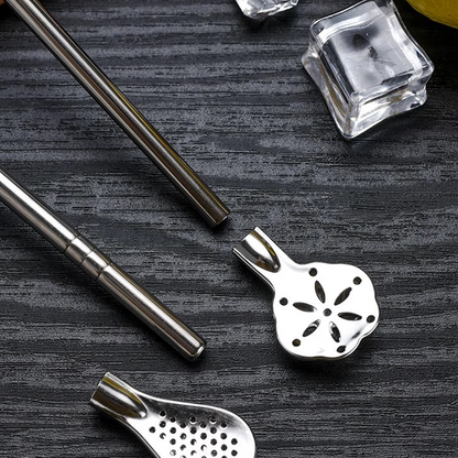 🥤 NUR FÜR BEGRENZTE ZEIT 50 % RABATT! 🥄 2-in-1-Trinkhalm-Löffel aus 304 Edelstahl – Trinkhalm und Rührlöffel in einem, mit abnehmbarem Design & umweltfreundlich wiederverwendbar ✨