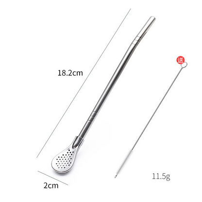 🥤 NUR FÜR BEGRENZTE ZEIT 50 % RABATT! 🥄 2-in-1-Trinkhalm-Löffel aus 304 Edelstahl – Trinkhalm und Rührlöffel in einem, mit abnehmbarem Design & umweltfreundlich wiederverwendbar ✨